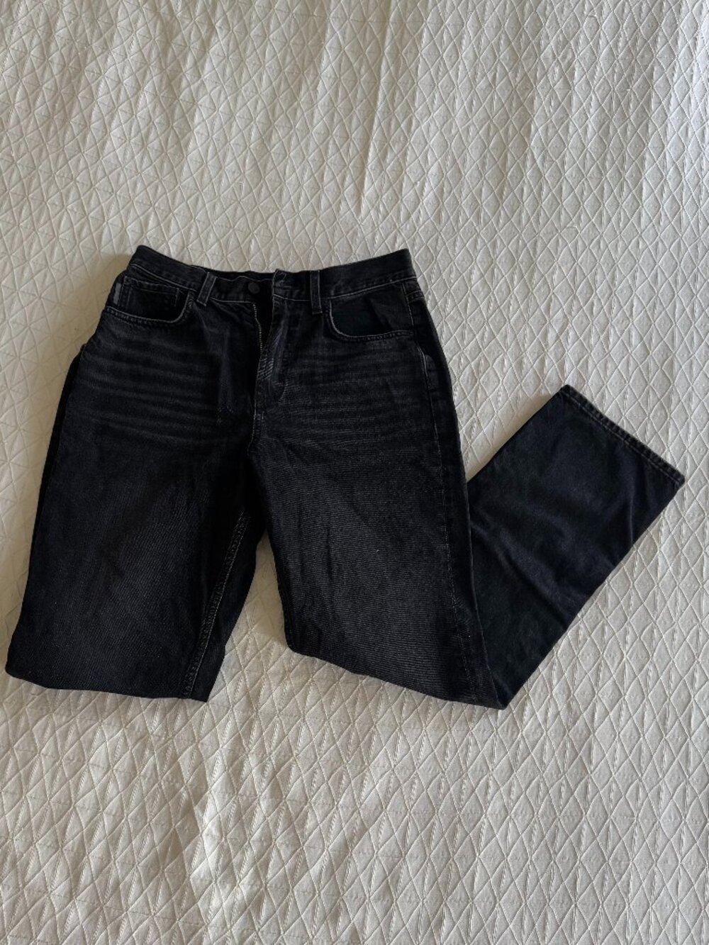 ASOS Design 90s Straight Jeans - Washed Black W30 L32